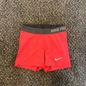 Nike pro spandex shorts